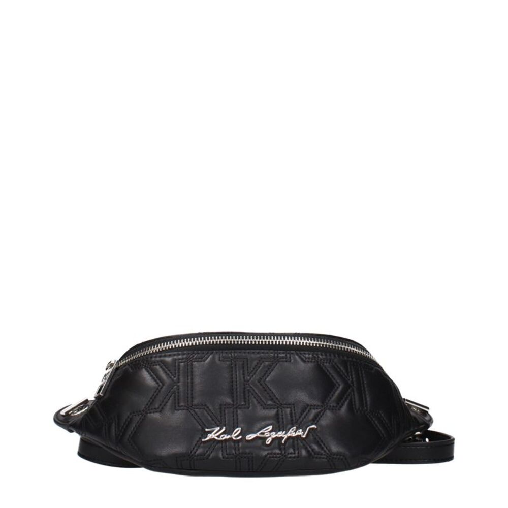 Karl Lagerfeld Black Leather Women's Backpack